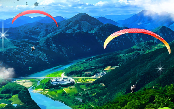 可依~極限FUN首爾~極限滑翔傘＋韓服遊古宮＋樂天世界+水族館一日輕旅行五日(無購物10人以上可出團)