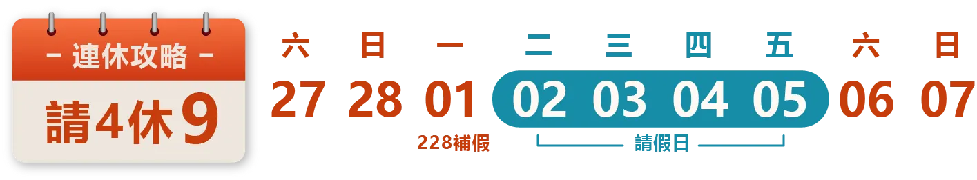 228紀念日連假