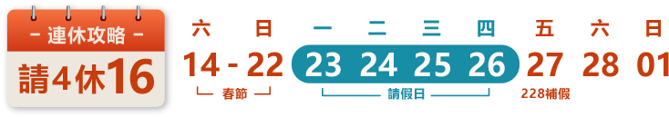 228紀念日連假